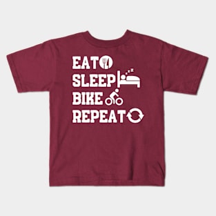 Eat Sleep Bike Repeat Kids T-Shirt